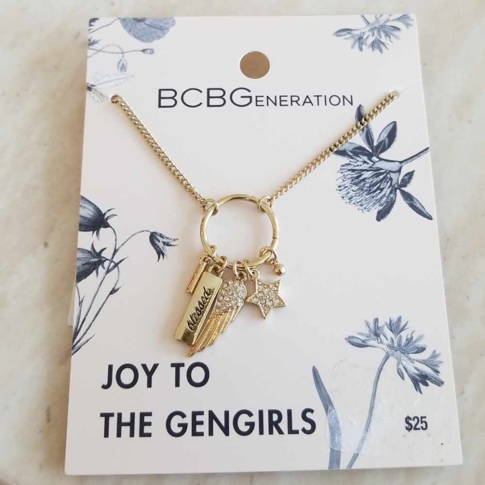 BCBGENERATION Gold Tone Charm Necklace